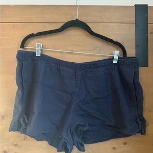 Hollister Navy Athletic Lounge Shorts with Side Ties